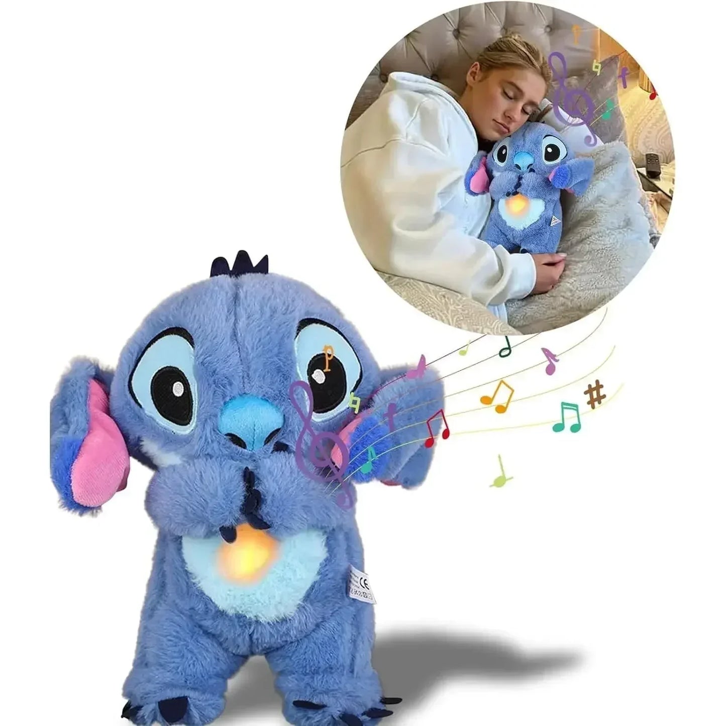 Baby Toys – Disney Stitch Plush Stuffed Animal with Soothing Music & Sleep Playmate