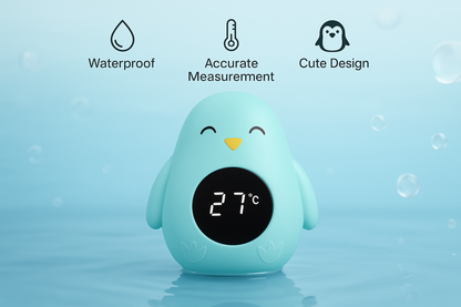 Baby Bath Toy & Thermometer – Floating Digital LED Bath Thermometer for Infants & Toddlers