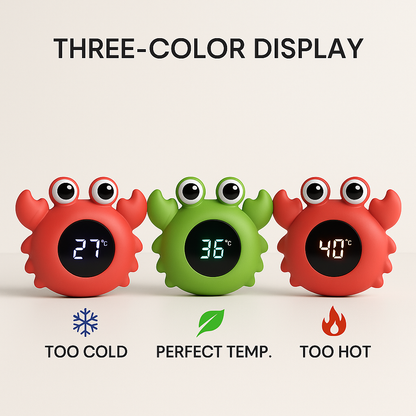 Baby Bath Toy & Thermometer – Floating Digital LED Bath Thermometer for Infants & Toddlers