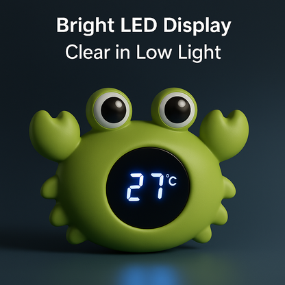 Baby Bath Toy & Thermometer – Floating Digital LED Bath Thermometer for Infants & Toddlers