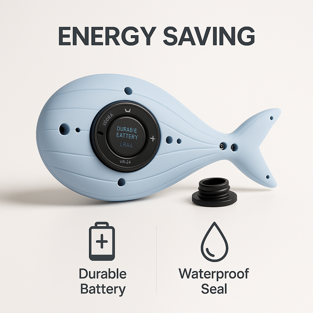 Baby Bath Toy & Thermometer – Floating Digital LED Bath Thermometer for Infants & Toddlers