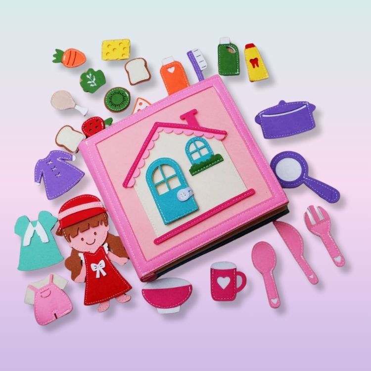 Maximus Montessori Busy Book – Daily Life, Farm & Cooking Activities for Toddlers